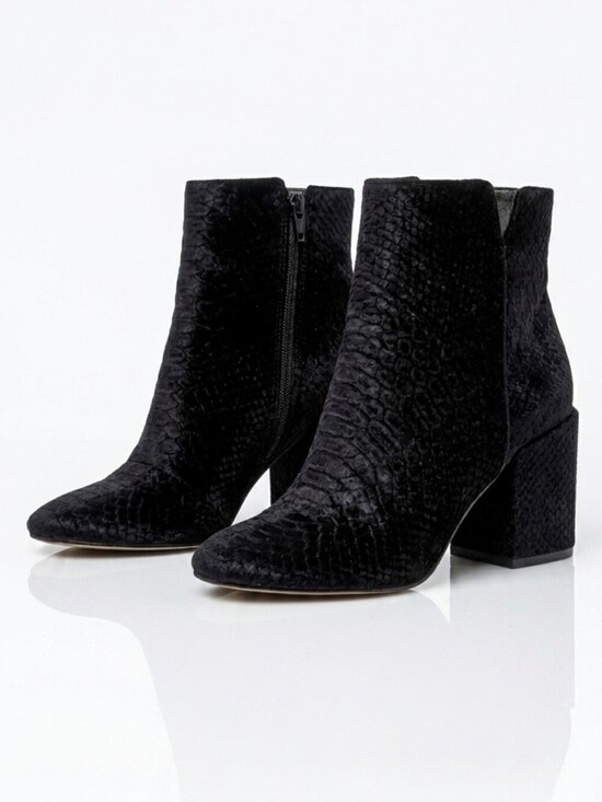 Aldo Shoes - Aldo Black Ankle Booties with Side Zipper